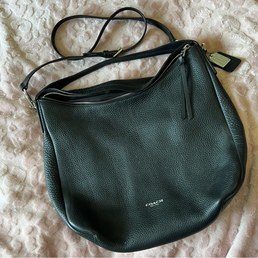 Coach Hobo Large Crossbody Bag Black
